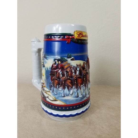 Budweiser Beer Stein Mug Guiding the Way Home 2002 Handcrafted Brazil Ceramarte - Picture 2 of 12